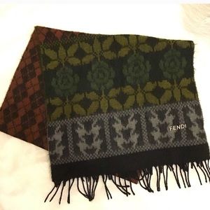 FENDI Scarf .,.Multicolored Acrylic Scarf /Wrap